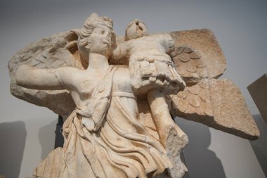 Geyre, Aydın, Türkiye 'deki Afrodizya Antik Kentinde Heykel