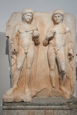 Geyre, Aydın, Türkiye 'deki Afrodizya Antik Kentinde Heykel