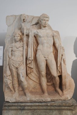 Geyre, Aydın, Türkiye 'deki Afrodizya Antik Kentinde Heykel