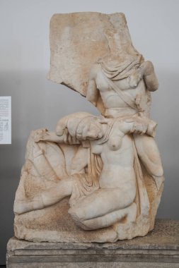 Geyre, Aydın, Türkiye 'deki Afrodizya Antik Kentinde Heykel