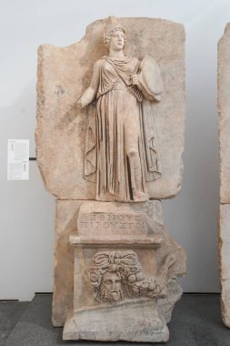 Geyre, Aydın, Türkiye 'deki Afrodizya Antik Kentinde Heykel