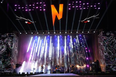 İSTANBUL, TURKIYE - 29 Mayıs 2023: İstanbulların fethi yıldönümü kutlamalarında Manga konseri