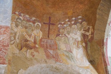 Fresco in Saint Nicholas Church in Demre, Antalya City, Türkiye