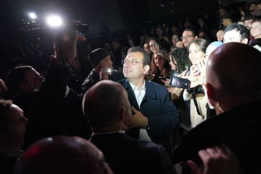 İSTANBUL, TÜRKİYE - 29 Mayıs 2023: İstanbul Belediye Başkanı Ekrem İmamoğlu, İstanbulların fetihlerinin yıldönümü kutlamalarında