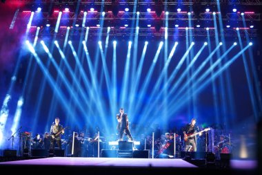 İSTANBUL, TURKIYE - 29 Mayıs 2023: İstanbulların fethi yıldönümü kutlamalarında Manga konseri