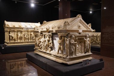 Antalya Arkeoloji Müzesi, Antalya Şehri, Türkiye 'deki Herakles Sarcophagus