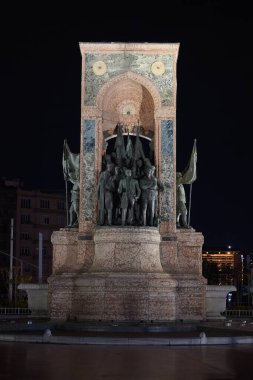 Taksim Meydanı 'ndaki Cumhuriyet Anıtı, İstanbul Şehri, Türkiye