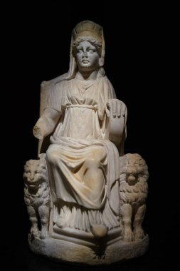 İSTANBUL, TURKIYE - 13 Temmuz 2023: İstanbul Arkeoloji Müzelerindeki Antik Tarihi Eser