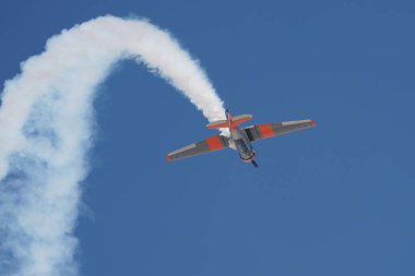 ESKISEHIR, TURKIYE - 16 Eylül 2023: M.S.O Hava ve Uzay Müzesi Kuzey Amerika AT-6G Texan (SA079) Sivrihisar SHG Airshow 'da sergilendi