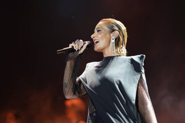 İSTANBUL, TÜRKİYE - Ağustos 06, 2023: İstanbul 'da Türk Sila konseri