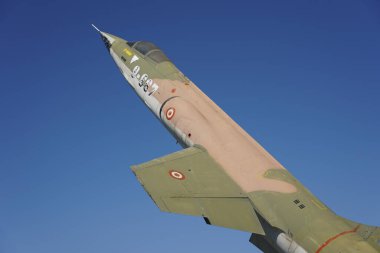 ESKISEHIR, TURKIYE - 17 Eylül 2023: Türk Hava Kuvvetleri Lockheed F-104G Starfighter (9-667) Vecihi Hurkus Havacılık Parkı 'nda sergilendi