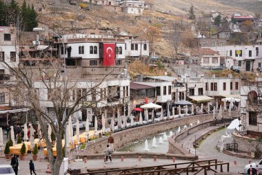 KONYA, TURKIYE - 17 ARALIK 2023: Konya 'daki Sille Town' un Genel Görünümü