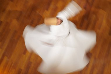 KONYA, TURKIYE - 17 Aralık 2023: Seb-i Arus, Konya 'da Düğün Günü Seb-i Arus sırasında Dervişler