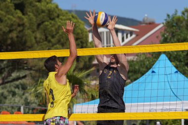 BALIKESIR, TURKIYE - 09 Temmuz 2023: Pro Beach Tour Erdek, Ocaklar Leg