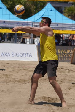 BALIKESIR, TURKIYE - 09 Temmuz 2023: Pro Beach Tour Erdek, Ocaklar Leg