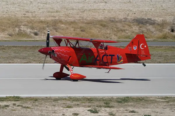 Stock image ESKISEHIR, TURKIYE - SEPTEMBER 16, 2023: M.S.O Air and Space Museum Pitts S-2B Special (5322) displayed at Sivrihisar SHG Airshow