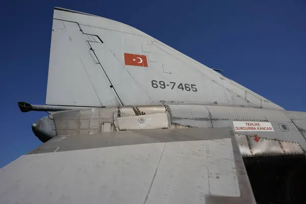 stock image ESKISEHIR, TURKIYE - SEPTEMBER 17, 2023: Turkish Air Force McDonnell Douglas RF-4E Phantom II (4043) displayed at Vecihi Hurkus Aviation Park