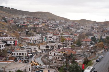 KONYA, TURKIYE - 17 ARALIK 2023: Konya 'daki Sille Town' un Genel Görünümü