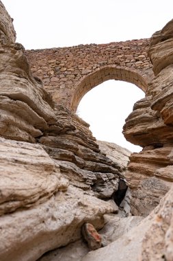 Sille Town 'daki Rocky Köprüsü, Konya Şehri, Türkiye