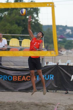 BALIKESIR, TURKIYE - 08 Temmuz 2023: Pro Beach Tour Erdek, Ocaklar Leg