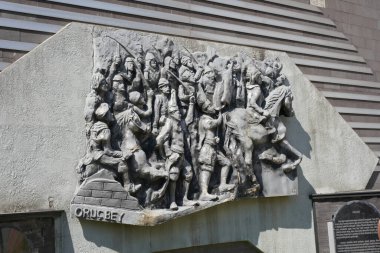 BURSA, TURKIYE - HAZİRAN 01, 2023: Bursa Oruc Bey Heykeli
