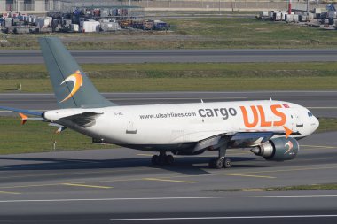 ISTANBUL, TURKIYE - NOVEMBER 05, 2022: ULS Airlines Cargo Airbus A310-304F (622) landing to Istanbul International Airport