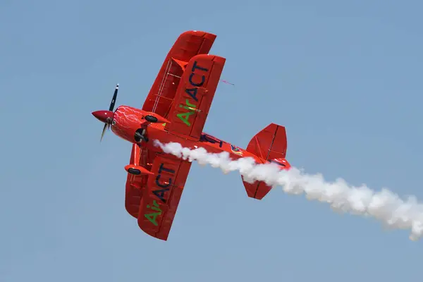 stock image ESKISEHIR, TURKIYE - SEPTEMBER 16, 2023: M.S.O Air and Space Museum Pitts S-2B Special (5322) displayed at Sivrihisar SHG Airshow