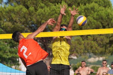BALIKESIR, TURKIYE - 09 Temmuz 2023: Pro Beach Tour Erdek, Ocaklar Leg