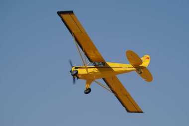 ESKISEHIR, TURKIYE - 16 Eylül 2023: M.S.O Air and Space Museum Aviat A-1B Husky (2431) Sivrihisar SHG Airshow 'da sergilendi