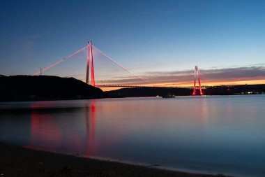 Yavuz Sultan Selim Bridge in Istanbul City, Turkiye