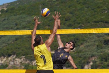 BALIKESIR, TURKIYE - 09 Temmuz 2023: Pro Beach Tour Erdek, Ocaklar Leg