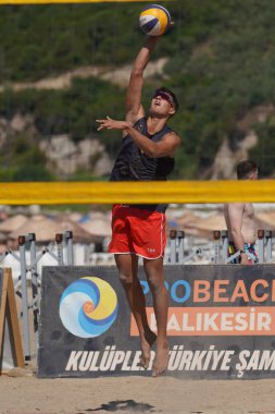 BALIKESIR, TURKIYE - 09 Temmuz 2023: Pro Beach Tour Erdek, Ocaklar Leg