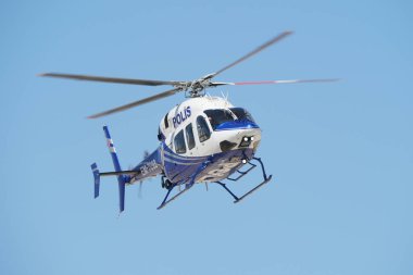 ESKISEHIR, TURKIYE - 16 Eylül 2023: Türk Polis Gücü Bell 429 Global Ranger (57092) Sivrihisar SHG Airshow 'da sergilendi