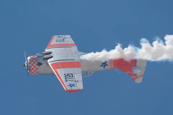 stock image ESKISEHIR, TURKIYE - SEPTEMBER 17, 2023: M.S.O Air and Space Museum North American AT-6G Texan (SA079) displayed at Sivrihisar SHG Airshow