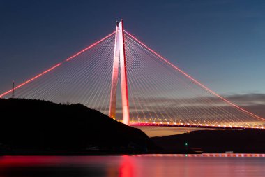 Yavuz Sultan Selim Bridge in Istanbul City, Turkiye