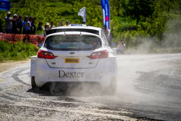 stock image BURSA, TURKIYE - MAY 18, 2024: Rally car race in Bursa Rally