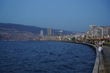İzmir, TÜRKİYE - 21 Ekim 2023: Türkiye 'nin İzmir Alsancak İlçesi