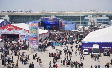 İSTANBUL, TURKIYE - 30 Nisan 2023: İstanbul Teknofest 'in Genel Görünümü