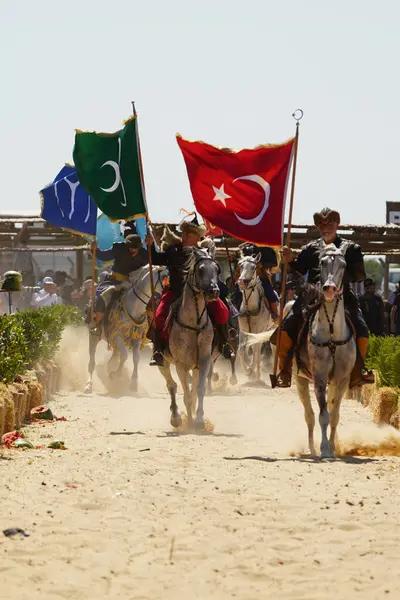 stock image ISTANBUL, TURKIYE - JUNE 08, 2024: Riding Show during Etnospor Culture Festival