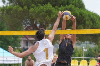 BALIKESIR, TURKIYE - 08 Temmuz 2023: Pro Beach Tour Erdek, Ocaklar Leg