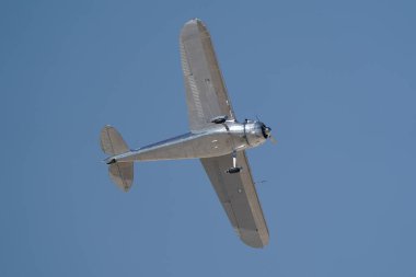 ESKISEHIR, TURKIYE - 16 Eylül 2023: M.S.O Hava ve Uzay Müzesi Cessna 195A (7594) Sivrihisar SHG Hava Gösterisi