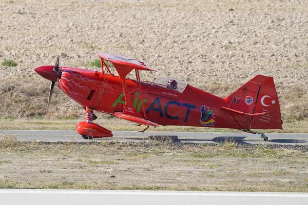 Stock image ESKISEHIR, TURKIYE - SEPTEMBER 17, 2023: M.S.O Air and Space Museum Pitts S-2B Special (5322) displayed at Sivrihisar SHG Airshow