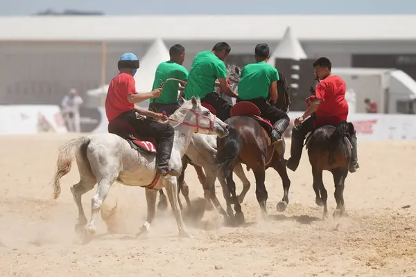 stock image ISTANBUL, TURKIYE - JUNE 08, 2024: Riding Show during Etnospor Culture Festival