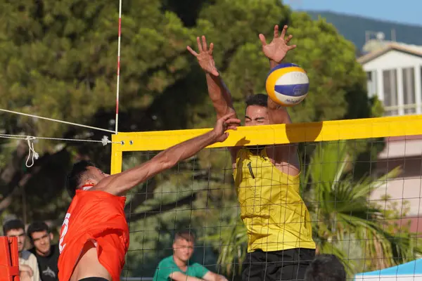 BALIKESIR, TURKIYE - 09 Temmuz 2023: Pro Beach Tour Erdek, Ocaklar Leg