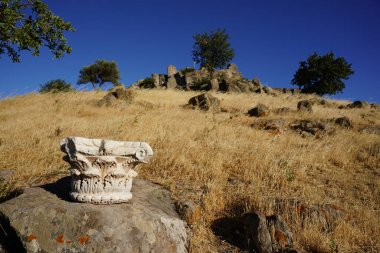 Assos ancient city in Canakkale City, Turkiye clipart