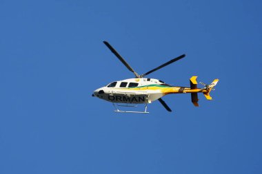 CANAKKALE, TURKIYE - 18 Haziran 2024: Gelibolu 'daki orman yangınını söndüren Türk Orman Müdürlüğü 429 Global Ranger (57131)