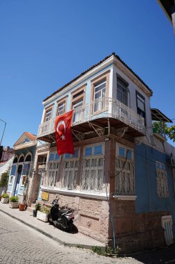 Ayvalik Kasabası 'ndaki eski bina, Balikesir Şehri, Türkiye