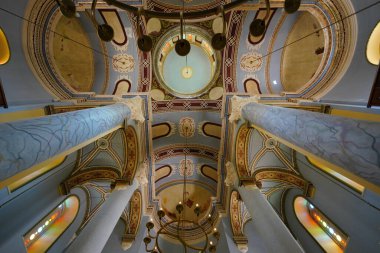 BALIKESIR, TURKIYE - 20 Haziran 2024: Ayvalik 'teki Cunda Taksiyarhis Kilisesi