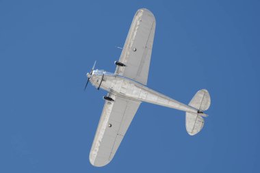 ESKISEHIR, TURKIYE - 16 Eylül 2023: M.S.O Hava ve Uzay Müzesi Cessna 195A (7594) Sivrihisar SHG Hava Gösterisi