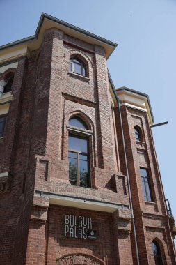 ISTANBUL, TURKIYE - APRIL 13, 2024: Bulgur Palas in Istanbul. Mansion was restored and redeveloped into a library and cultural center clipart